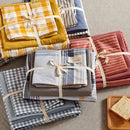 GobekUsa Japanese Grid Printed Cotton Bedding Set in Queen/King for Cozy Sleep