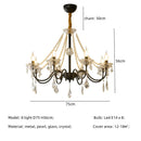 GobekUsa Crystal LED Chandelier Living Room Luxury Lighting E14 Pendant Lamparas