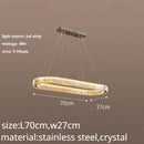 GobekUsa Crystal LED Chandelier: Modern Luxury Lighting for Living & Dining Room