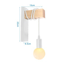 GobekUsa Iron Wood LED Wall Lamp for Indoor Home Decoration