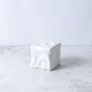 GobekUsa Gold Ceramic Geometric Irregular Fold Pattern Decorative Figurine
