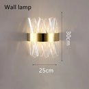 GobekUsa Brushed Gold Rings Crystal Chandelier Ceiling Lamp