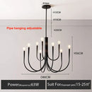 GobekUsa Gold Chandelier: Modern Nordic Metal LED Lighting for Living Room, Kitchen, and Restaurant