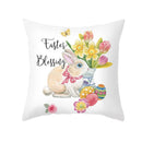 GobekUsa Easter Egg Bunny Flower Birds Sofa Pillow Cover