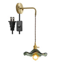 GobekUsa Amber Glass LED Wall Sconce for Home Indoor Lighting