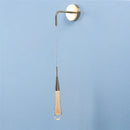 GobekUsa Crystal Droplet Wall Lamp: Nordic Luxury LED Art Deco Light for Modern Living Room