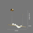 GobekUsa Elegant Pearl Necklace LED Ceiling Chandelier for Living Room and Bedroom