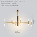 GobekUsa Black Gold Art Decor Led Ceiling Chandelier for Modern Fashion Designer Home