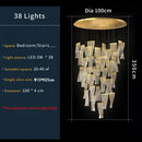 GobekUsa LED Art Acrylic Pendant Light for Modern Luxury Staircase Chandelier