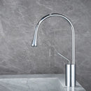 GobekUsa Brushed Gold Basin Faucet Hot Cold Black Sink Kitchen Swivel Water Crane