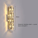 GobekUsa Contemporary Crystal Wall Sconce for Bedside, Bathroom, Corridor, Aisle, TV Background Lighting