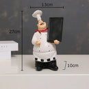 GobekUsa Bearded Chef Resin Figure Sculpture Modern Kitchen Desk Decor Ornaments