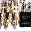 GobekUsa Kristal 2024 Chandelier LED Light for Dining and Living Room Decor