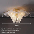 GobekUsa Butterfly Crystal Bead Large Ceiling Chandelier for Living Room Dimmable Lighting