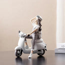 GobekUsa Kawaii Girl Figurine Sculpture for Room Decor and Desk Accessories