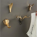 GobekUsa Brass Wall Mount Robe Hooks for Bathroom and Door - Towel, Hat, Coat Holder