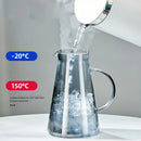 GobekUsa Gray Glass Water Pitcher Cold Hot Kettle Juice Jug 1900ml