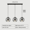 GobekUsa Glass Pendant Lights: Stylish LED Chandeliers for Dining Room, Kitchen, and Restaurant Tables