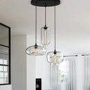 Handmade Glass Nordic Pendant Light With Chrome Finish