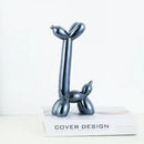 GobekUsa Abstract Ceramic Balloon Dog Sculpture for Home Office Décor