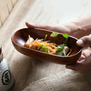 GobekUsa Japanese Style Solid Wood Dried Fruit Dish - Exquisite Tableware