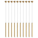 GobekUsa Golden Tube LED Chandelier for Modern Duplex Villa Living Room Staircase