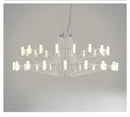GobekUsa Luxe Iron Wire Round LED Chandelier for Living & Dining Room