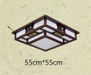 GobekUsa Antique Style Solid Wood Led Ceiling Light for Living Room Bedroom & Study