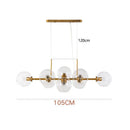 GobekUsa Glass Ball Pendant Lights for Dining Living Room Kitchen