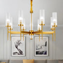 GobekUsa Gold Plated Nordic Living Room LED Chandelier | Luxury Hanging Pendant Lighting