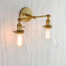 GobekUsa Funnel Glass Wall Sconce Light Fixture for Bedroom and Loft Decor
