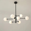 GobekUsa Glass Brass Chandelier: Nordic Modern Pendant Lights for Home, Living Room, Bedroom, Restaurant, Cafe