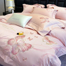 GobekUsa Chic Embroidered Cotton Bedding Set for Luxurious Home Décor