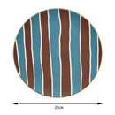 GobekUsa Korean Style Round Bamboo Fiber Dining Plate for Desserts, Fruits, and Cakes