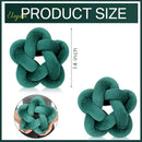 GobekUsa Green Star Knotted Lumbar Cushion - Handmade Stuffed Throw Pillow