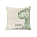 GobekUsa Cartoon Animal Linen Pillowcase | Home Decor Throw Pillow Covers for Sofa