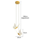 GobekUsa Butterfly LED Pendant Chandelier for Living Room and Bedroom
