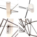 GobekUsa Luxe Iron Wire Round LED Chandelier for Living & Dining Room