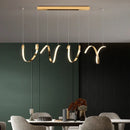 GobekUsa Gold Irregular LED Pendant Lights for Modern Living & Dining Room Lighting
