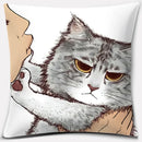 GobekUsa Cute Cat Kiss Love Cartoon Pillowcase for Home Decor