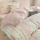 GobekUsa Cartoon Pattern 100% Cotton Bedding Set - Single Double Size Soft Fitted Sheet, Cozy & Breathable