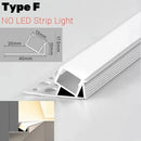 GobekUsa LED Aluminum Profile Recessed Waist Line Channel for Backlighting Corners