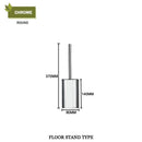 GobekUsa Gold Toilet Brush Set with Wall Mount Holder