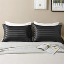 GobekUsa Luxe Jacquard Stripes Pillow Cover Set - Queen & King Size Home Pillowcases