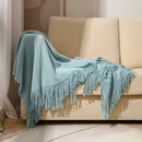 GobekUsa Knitted Nordic Sofa Blanket - Soft Wool Blend Bed End Towel for Hotel Bedroom Decor