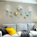 GobekUsa 3D Stone Wall Ornaments: Room Aesthetics & Decoration - Plating Craft Stone Pendants