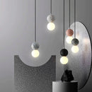 Nordic Glass Pendant Light With Iron Finish