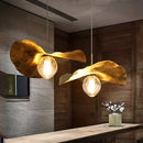GobekUsa Lotus Leaf Brass Pendant Lamp for Minimalist Living Room and Dining Room