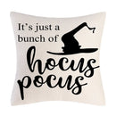 GobekUsa Halloween Linen Cushion Cover for Living Room Decor and Sofa - Trick or Treat