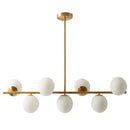 GobekUsa Glass Ball Pendant Chandelier: Modern LED Ceiling Lamp, Nordic Style Home Lighting